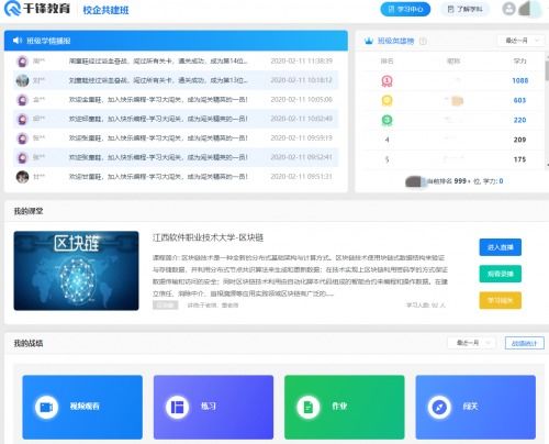 協(xié)同育人 千鋒教育與高等院校共建區(qū)塊鏈技術(shù)線上專業(yè)課程
